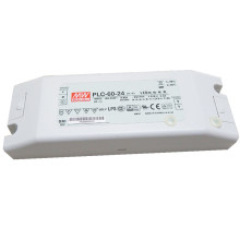 Original MEAN WELL 60w 48vdc led driver power supply IP20 PLC-60-48